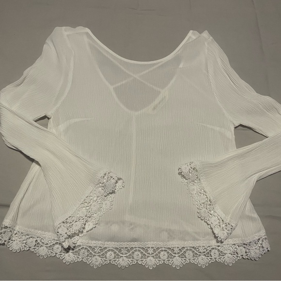 H&M Tops - H&M Coachella Collection White Lace Top Size S